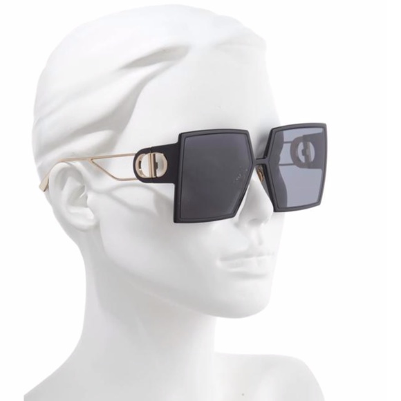 DIOR Unisex Injected Square Sunglasses, 58mm